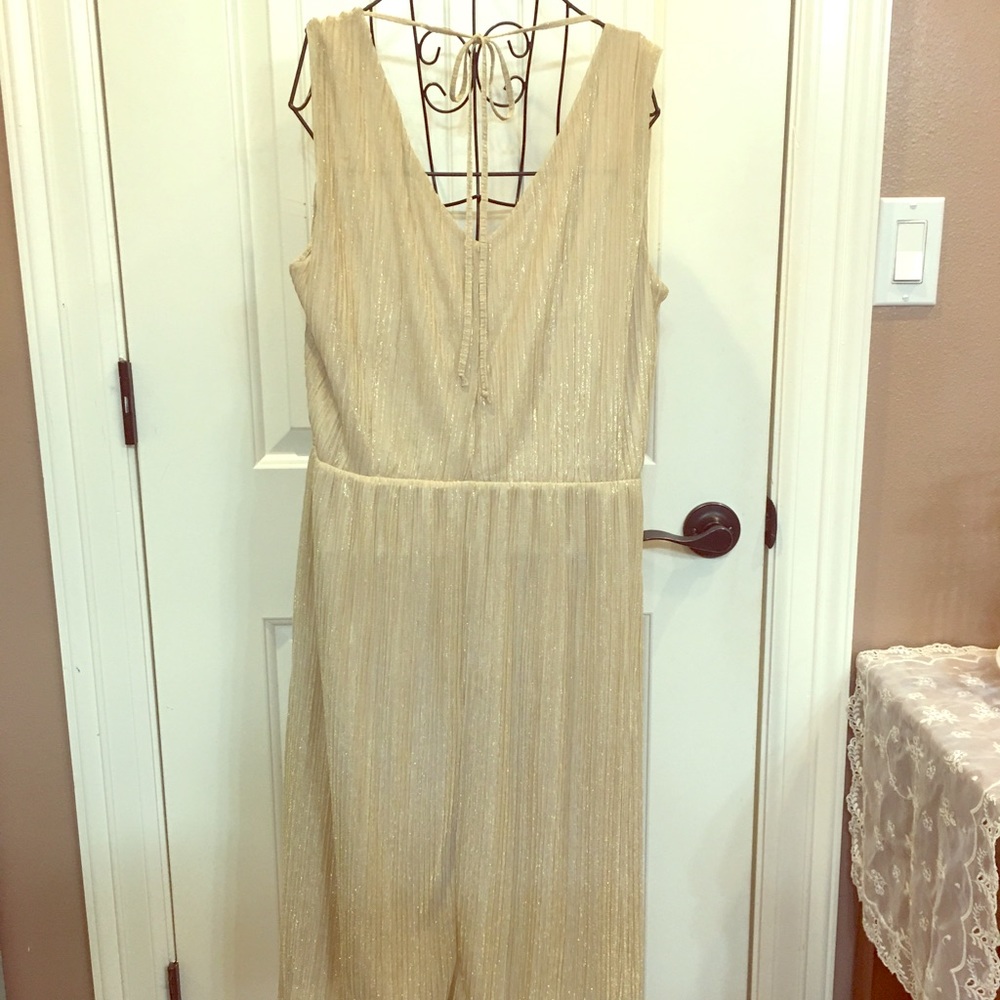 💛Gold shimmery Worthington Party dress 💛